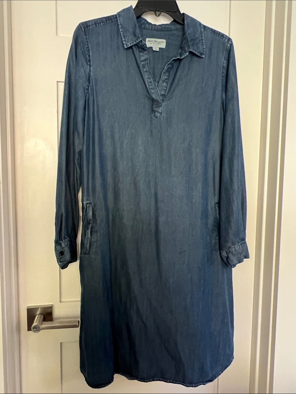 Norm Thompson Indigo Chambray Tunic Dress